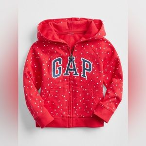 NWT GAP Print Logo Hoodie in French Terry
